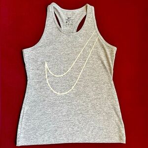 Heather gray Nike youth tank top.